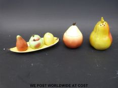 A Carltonware cruet and a cottageware tea set