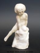 A Royal Doulton figure 'Saucy Nymph' possibly HN1539,