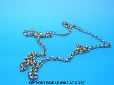 A 9ct gold belcher chain (28.