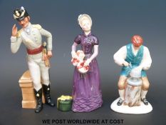 Three Royal Doulton figures from the Williamsburg series, Silversmith HN2208,