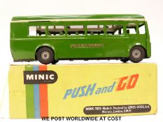 Tri-ang Minic Push and Go model Single Deck Bus,