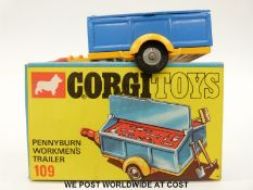 Corgi Toys diecast model Workman's Trailer, 109, in original box.