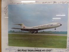 A signed VC 10 aircraft picture,