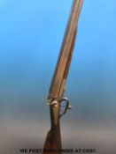 W H Tisdall 12 gauge side by side hammer action shotgun, serial number 4345,