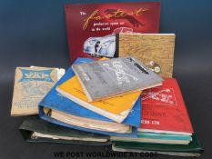 A quantity of car manuals to include Ford Cortina, Lotus Elan, Ford Anglia, Aston Martin DBS V8,