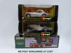 Corgi Classics diecast model Eddie Stobart Foden S21 'Mickey Mouse' with trailer 13601 together