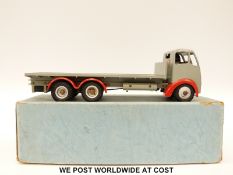 Shackleton Foden FG Flatbed Lorry with yellow body and red wheel arches,