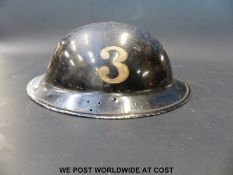 WWII Decontamination Section helmet dated 1940
