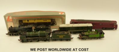 Six Hornby, Bachmann, Mainline and Lima 00 gauge locomotives,