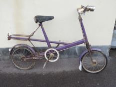 A vintage Moulton bicycle circa 1967.