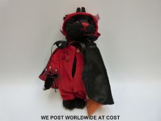 Steiff Original Teddy Bear Boo Bear 'Little Devil', 667152, with black mohair, button to ear,