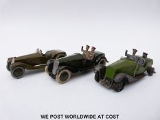 Three Britains diecast model Army Staff Cars