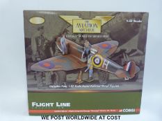 AUCTIONEER ANNOUNCE - This model is signed by WWII pilot - Corgi The Aviation Archive Flight Line