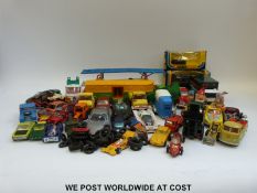 Over 20 Corgi Toys diecast model vehicles including Newmarket Horse Transporter,