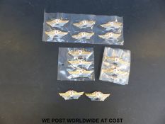 Seventeen Russian tank regiment badges