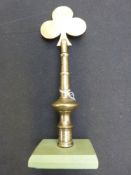 A brass verger's staff top.