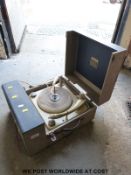 A Dansette portable record player