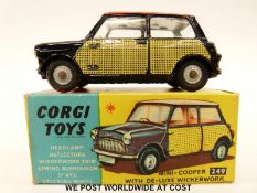Corgi Toys diecast model Mini Cooper Deluxe, 249, in original box.