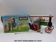 Mamod TE1A live steam traction engine, in original box.