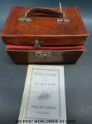 An early 20th Century Wing Fat Cheong Mah Jong set in leather case.