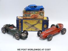 Tri-ang Minic Wizard Stop-on Car No2 and a Frog Single Seat Fighter MkV both in original boxes,