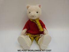 Steiff Original Teddy Bear Rpert Classic 'Rupert Bear' 653568, with white mohair, button to ear,
