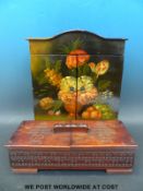 A continental style painted cupboard (20