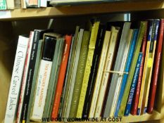 A collection of reference works on jade and netsuke.