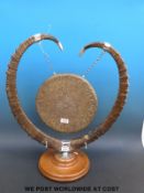 A late 19th/20thC Indian dinner gong,