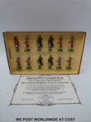 Two Britains hollow cast limited edition collector's model soldier sets,