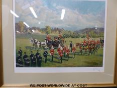 John King limited edition 83/300 print of the 5th Inniskillin Dragoon Guards,
