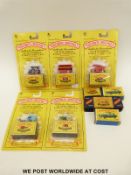 Eight Matchbox Moko Lesney 1-75 scale diecast model vehicles including a Major Pack No 2,