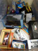 A collection of Scalextric, Budgie and other diecast model vehicles, almost all in original boxes.