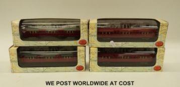 Four Exclusive First Editions (EFE) 00 gauge diecast model London Tube trains,