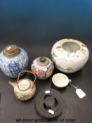 A collection of Chinese/Japanese ceramics, English china etc.