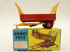 Corgi Toys diecast model Farm Tipper Trailer, 62, in original box.