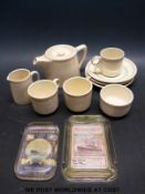 Peninsular & Oriental Steam Navigation Company ceramic tea service including teapot, sugar bowl,
