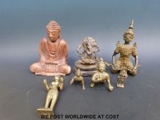 A bronze and gilt figure,