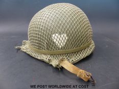 A US Army Korean War helmet c1950,