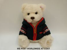 Steiff Original Teddy Bear Harrod's 2006 'Alexander', 662430, with white mohair, button to ear,