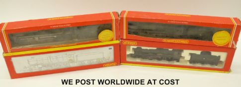Four Hornby 00 gauge locomotives GWR 4-6-0 King James II 6008,