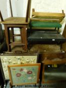 A collection of five screens,