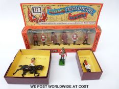 Four Britains hollow cast soldier sets, 7225, 8823, 8824 and one other,