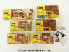 Six empty Corgi Kits boxes, two 601,