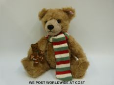 Steiff Original Teddy Bear Harrod's 2010 'Archie', 633833, with dark blonde mohair,