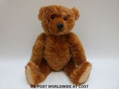 Steiff Original 'American Pride Teddy Bear 1909', 667398, with russet mohair and musical movement,