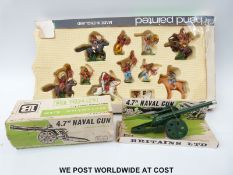 Britains Ltd hand painted Indian figure set together with a 4.