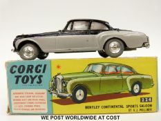 Corgi Toys diecast model Bentley Continental Sport Saloon by B S Mulliner, 224,
