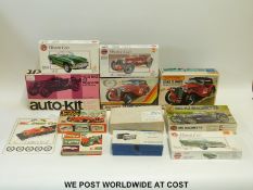 Eleven Airfix, Matchbox and other model kits, some diecast, all in original boxes.