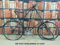A c1980 Pedersen gentleman's bicycle stamped CC118T to front forks,